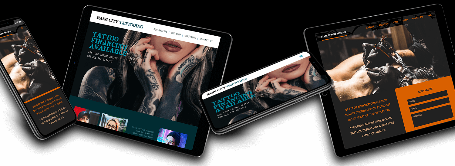 Some websites for tattoo artists we've created